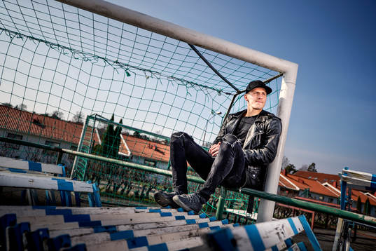 Erik Westermark GAIS på sin gamla hemmaplan Vallhamra IP