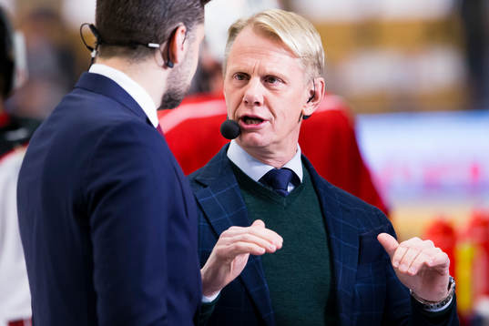 Cmores kommentatorer Björn Oldeen och Niklas Wikegård