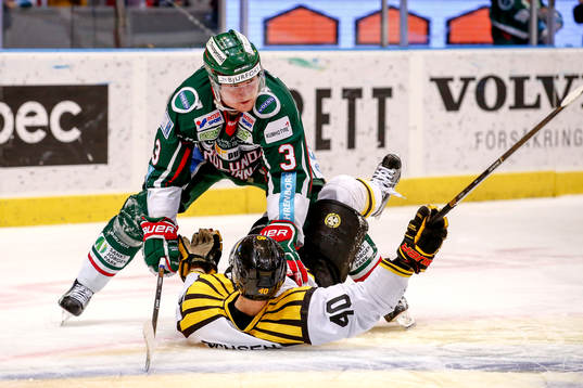 Frölundas Carl Grundström och Brynäs Jesper Jensen