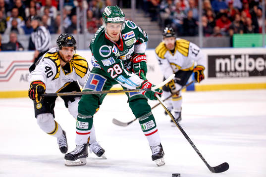 Brynäs Jesper Jensen och Frölundas Johan Sundström