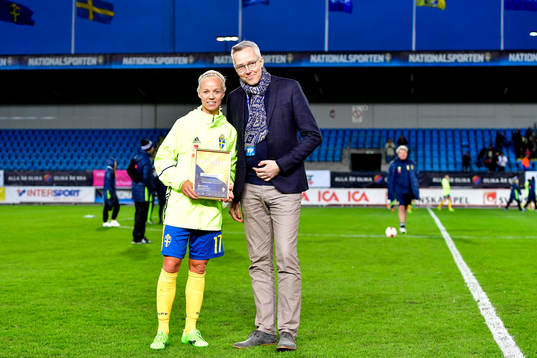 Sveriges Caroline Seger fick pris som matchens lirare