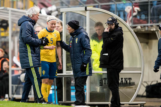Sveriges Nilla Fischer tvingas till byte