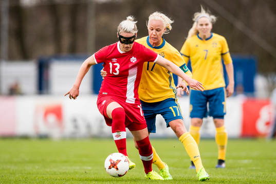 Kanadas Sophie Schmidt och Sveriges Caroline Seger