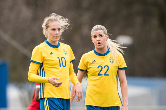 Sveriges Lina Hurtig och Olivia Schough