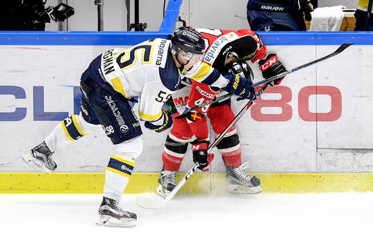 s Andreas Borgman och Malmö Redhawks Rhett Rakhshani