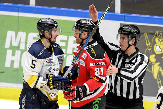 s Adam Almquist och Malmö Redhawks Ilari Filppula