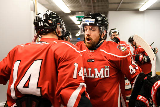 Malmö Redhawks Carl-Johan Lerby och Nichlas Hardt