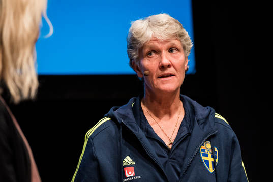Sveriges damlandslags förbundskapten Pia Sundhage