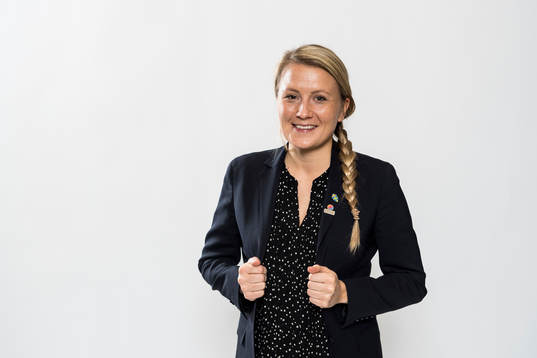 Annina Åman, evenemangsansvarig Svenska Fotbollförbundet