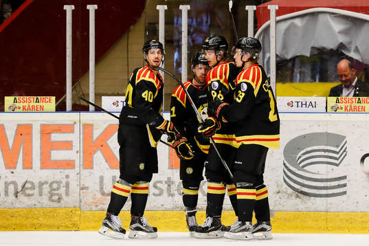 Brynäs Jesper Jensen , Kevin Clark , Oskar Lindblom och