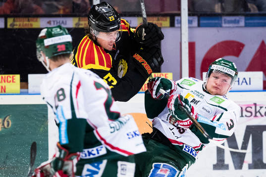 Brynäs Lucas Carlsson och Frölundas Carl Grundström