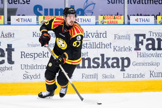 Brynäs Tomas Zaborsky med pucken