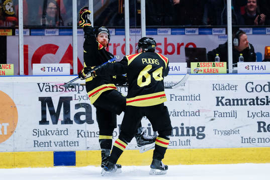 Brynäs Kevin Clark jublar