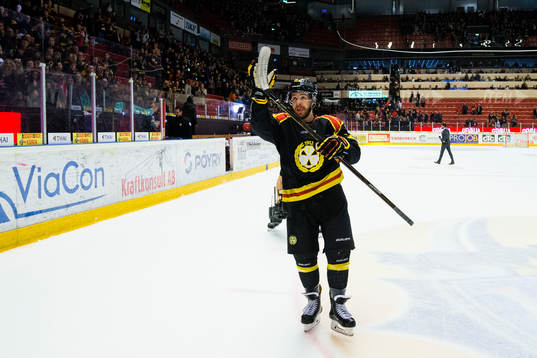 Brynäs Kevin Clark jublar