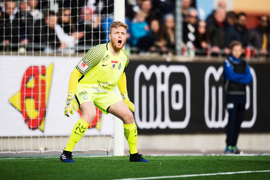AFC Eskilstunas målvakt Tim Erlandsson