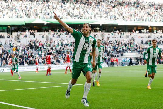 Hammarbys Björn Paulsen jublar