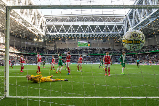 Kalmars målvakt Ole Söderberg släpper in 1-1