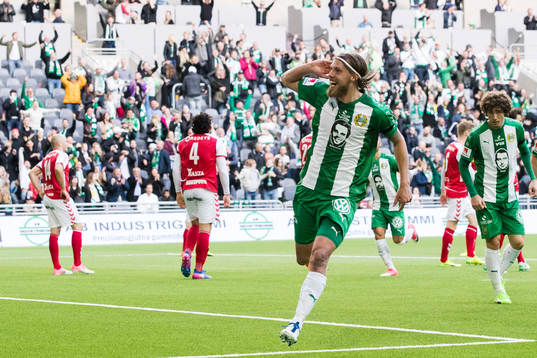 Hammarbys Björn Paulsen jublar