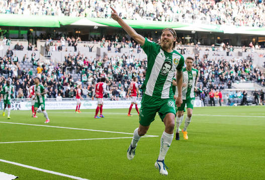 Hammarbys Björn Paulsen jublar