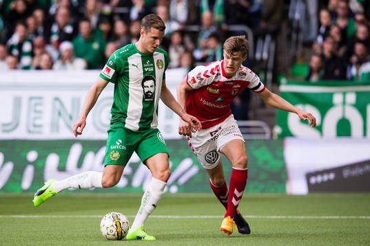 Hammarbys Richard Magyar och Kalmars Svante Ingelsson
