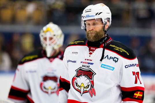 Malmö Redhawks målvakt Oscar Alsenfelt och Mathias