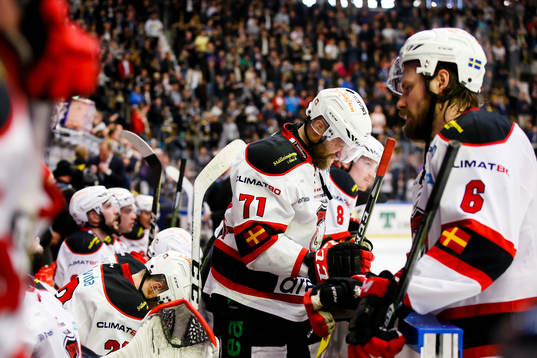 Malmö Redhawks spelare deppar