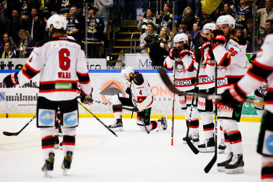 Malmö Redhawks spelare deppar