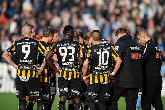 Häcken samlade vid ett spelavbrott