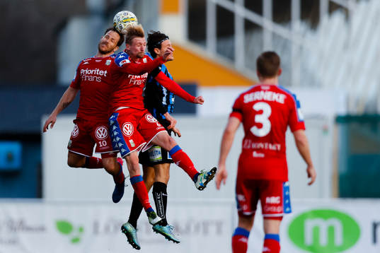 IFK Göteborgs Tobias Hysen , Sebastian Eriksson och Sirius