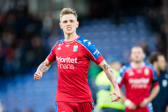 IFK Göteborgs Sören Rieks reagerar