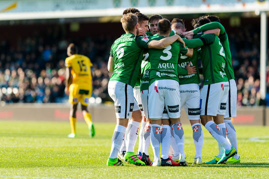 Jönköpings spelare jublar