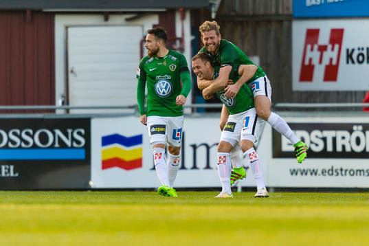 Jönköpings Tom Siwe och Stefan Karlsson jublar