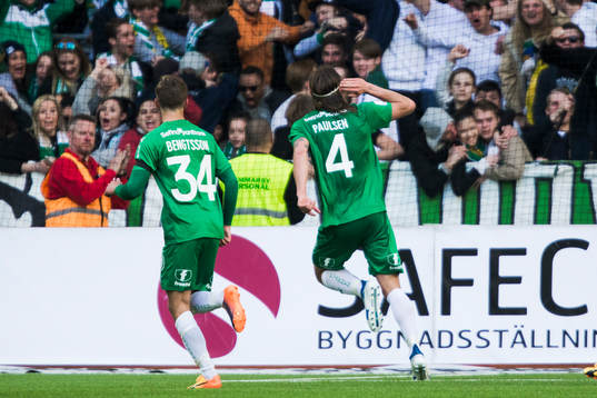 Hammarbys Björn Paulsen jublar