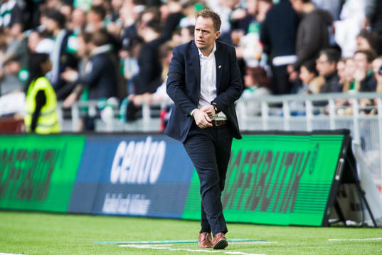 Hammarbys tränare Jakob Michelsen deppar