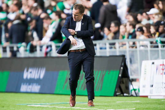 Hammarbys tränare Jakob Michelsen deppar