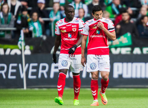 Kalmars Papa Alioune Diouf och Romário Pereira Sipiao