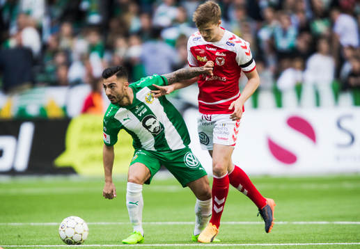 Hammarbys Jiloan Hamad oc Kalmars Svante Ingelsson