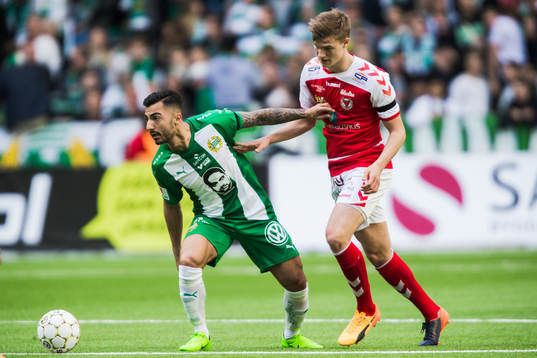 Hammarbys Jiloan Hamad oc Kalmars Svante Ingelsson