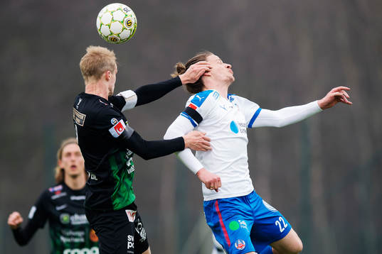 Varbergs Pär Asp i nickduell med Helsingborgs Jesper Lange