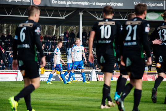 Helsingborgs Andreas Landgren och Peter Larsson deppar