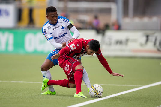 Östersunds Hosam Aiesh mot Norrköpings Niclas Eliasson