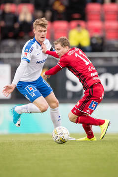 Östersunds Johan Bertilsson mot Norrköpings Eric Smith