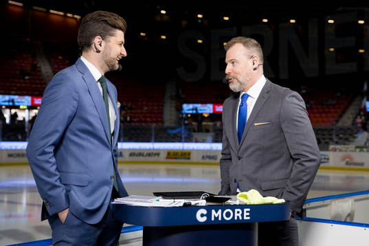 CMores Björn Oldeen och Sveriges förbundskapten i