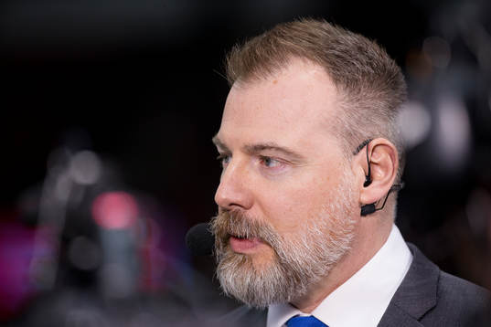 Sveriges förbundskapten i ishockey Rickard Grönborg innan
