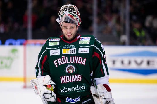 Frölundas målvakt Johan Gustafsson