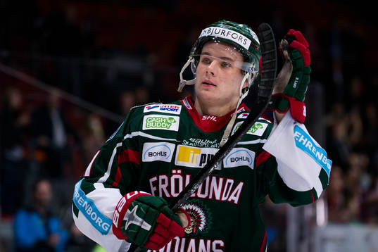 Frölundas Victor Olofsson tackar fansen