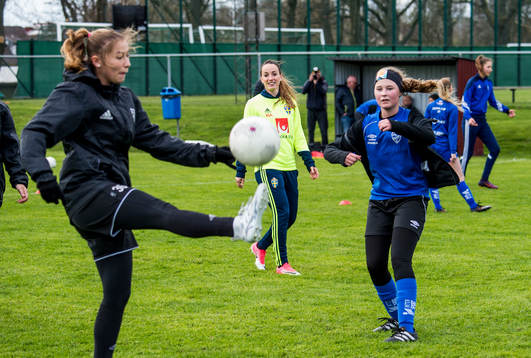 Kosovare Asllani och Stina Blackstenius överraskade när