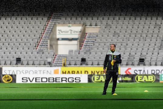 Elfsborgs tränare Jan Mian före fotbollsmatchen i