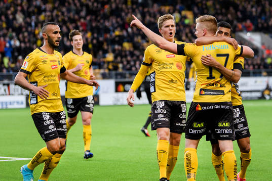 Elfsborgs spelare jublar