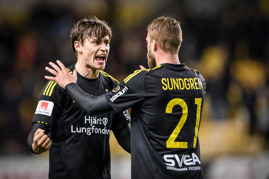 s Simon Thern och Daniel Sundgren jublar
